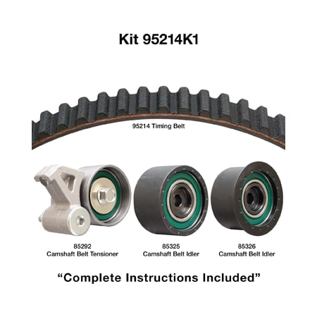 Dayco 92-02 Ford/Mazda 1.8/2.5L Timing Belt Kit, 95214K1 95214K1